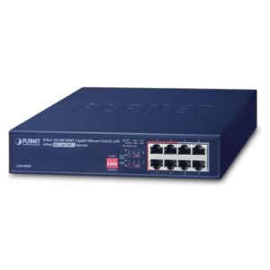 De Planet GSD-804P gigabit POE switch bij shop4power.nl op voorraad