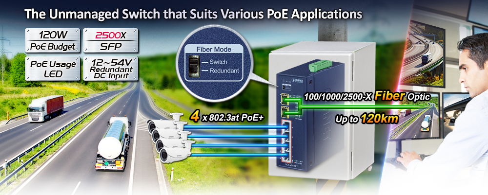 Planet IGS-624HPT Fiber mode