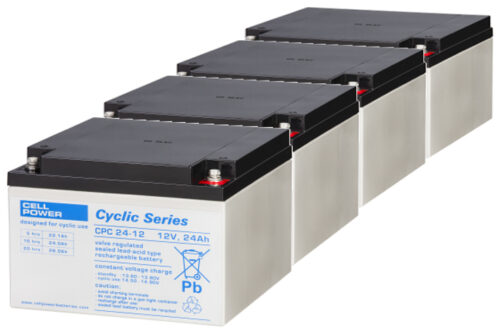 Cyclische accu 24Ah van shop4power