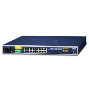 De Industriële Planet IGS-5225-16T4S managed Gigabit ethernet switch met 16 10/100/1000BASE-T poorten en 4 SFP poorten is uit voorraad leverbaar bij shop4power