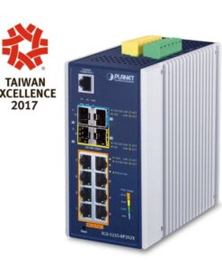 De IGS-5225-8P2S2X Industriële L3 8-poort Gb POE+ + 2-poort 1G/2,5G SFP + 2 poort 10G SFP Switch is uit voorraad leverbaar bij shop4power.nl