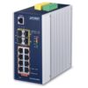 De Planet IGS-5225-8P4S 8 poort Highpower POE industriële Gigabit Layer 2+ Switch met 4 SFP+ poorten is uit voorraad leverbaar bij shop4power