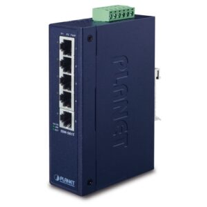 De ISW-501T 5 poort 10/100 industriële Switch -40 ~ +75 graden, uit voorraad leverbaar bij shop4power