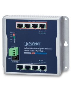 De Planet WGS-804HP 8 poort Gigabit 4 poort POE+ flat type switch uit voorraad leverbaar bij Shop4power de Planet leverancier van Nederland