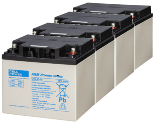 Scooter Accuset 4 x 12Volt 40Ah bij shop4power