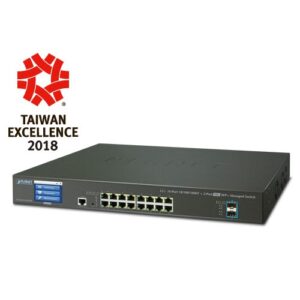 Planet GS-5220-16T2XV 16port Gb + 2 port 10Gb SFP+ managed Switch with LCD Touch Screen