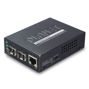 Planet GT-1205A 10/100/1000BASE-T to Dual 100/1000BASE-X SFP Media Converter available by shop4power.nl