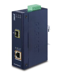 De Planet IGUP-805AT Industriële 95Watt Power over Ethernet Media Converter uit voorraad geleverd bij shop4power