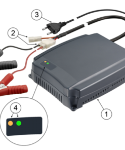 Lood/zuur accu lader 24Volt - 8A bij shop4power uit voorraad leverbaar