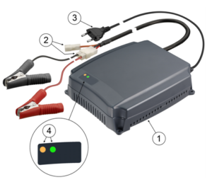 Lood/zuur accu lader 24Volt - 8A bij shop4power uit voorraad leverbaar
