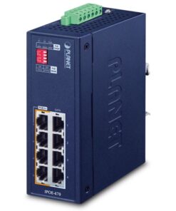 The IPOE-470 4-port Gigabit POE++ 95W injector hub is available at shop4power.nl