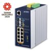 De Planet IGS-6325-8UP2S2X Industriële L3 10/100/1000T 802.3bt POE+ switch met 2 poort 1G/2,5G SFP en 2 poort 10G SFP+ managed switch is uit voorraad leverbaar bij shop4power.nl