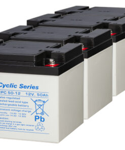 Scooter accu set 5 stuks 12Volt 50Ah bij shop4power