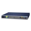 De Planet Industriële L3 20 poort 10/100/1000T + 4 poort Gb TP/SFP + 4 poort 10Gb SFP+ Managed Switch is uit voorraad leverbaar bij shop4power.nl