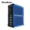 De Scodeno XPTN-9000-65-1GX8GT-X XBLUE series industriële 8-poort 10/100/1000T en 1-poort 1000X switch is uit voorraad leverbaar bij shop4power.nl de exclusieve Scodeno importeur voor de BENELUX.