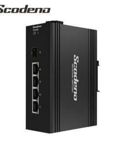 De Scodeno XPTN-9000-65-1GX4GP industriële Din-rail Switch met 4 poorten 10/100/1000BASE-T met 802.3af en at Power over Ethernet en 1 poort 1000BASE-X SFP is EXCLUSIEF voor de Benelux uit voorraad leverbaar bij shop4power.nl