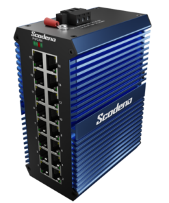 De Scodeno XPTN-9000-85-16GP-VX industriële Managed Din-rail Switch met 16 poorten 10/100/1000BASE-T IEEE802.3af en at Power over Ethernet is EXCLUSIEF voor de Benelux uit voorraad leverbaar bij shop4power.nl