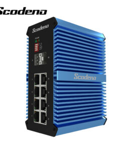 De Scodeno XPTN-9000-85-2GX8GT-X X-blue 8-poort 10/100/1000T en 2-poort 1000X din-rail managed industriële managed Ethernet Switch is EXCLUSIEF verkrijgbaar in de Benelux bij Shop4power.nl