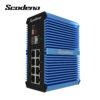 De Scodeno XPTN-9000-65-2GX8GP-X industriële Din-rail Switch met 8 poorten 10/100/1000BASE-T IEEE802.3af en at Power over Ethernet en 2 poorten 1000BASE-X SFP is EXCLUSIEF voor de Benelux uit voorraad leverbaar bij shop4power.nl
