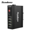 De Scodeno XPTN-9000-65-1GX8GP industriële Din-rail Switch met 8 poorten 10/100/1000BASE-T IEEE802.3af en at Power over Ethernet en 1 poort 1000BASE-X SFP is EXCLUSIEF voor de Benelux uit voorraad leverbaar bij shop4power.nl