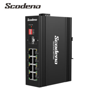 De Scodeno XPTN-9000-65-2GX8GP industriële Din-rail Switch met 8 poorten 10/100/1000BASE-T IEEE802.3af en at Power over Ethernet en 2 poorten 1000BASE-X SFP is EXCLUSIEF voor de Benelux uit voorraad leverbaar bij shop4power.nl