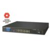 De Planet GS-5220-16UP2XVR L3 16-Poort 10/100/1000T 802.3bt PoE + 2-Poort 10G SFP+ Managed Switch met LCD Touch Screen is uit voorraad leverbaar bij shop4power.nl dè Planet distributeur van de Benelux