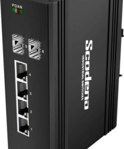 Verkrijgbaar bij de exlusieve distributeur is de Scodeno XPTN-9000-65-2GX4GT is een unmanaged industriële switch met 2 poorten 1000X SFP en 4 poort 10/100/1000T Gigabit
