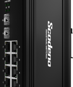 Bij de Exclusief distributeur in de Benelux verkrijgbaar is de Scodeno industriële Managed Din-Rail switch met 2 poort 1000X SFP en 8 poort 10/100/1000T High Power PoE uit voorraad leverbaar bij Shop4power.nl