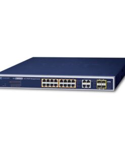 De Planet GS-4210-16P4C 16-poort PoE+ Switch bij Shop4power