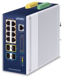 Planet IGS-6329-8UP2S2X industriële L3 Din-Rail switch bij shop4power