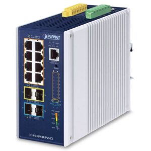 Planet IGS-6329-8UP2S2X industriële L3 Din-Rail switch bij shop4power
