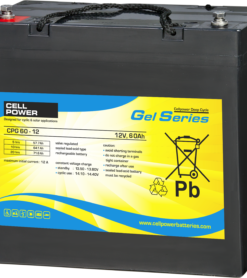 CellPower CPG 60-12 Lood-GEL batterij 12 Volt 60Ah