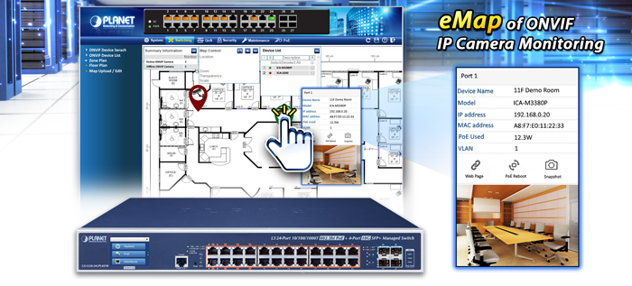 Planet GS-5220-224UPL4XVR POE Switch