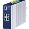 De Planet TSN-5225-4T industriele managed L2+ 4-poort TSN switch