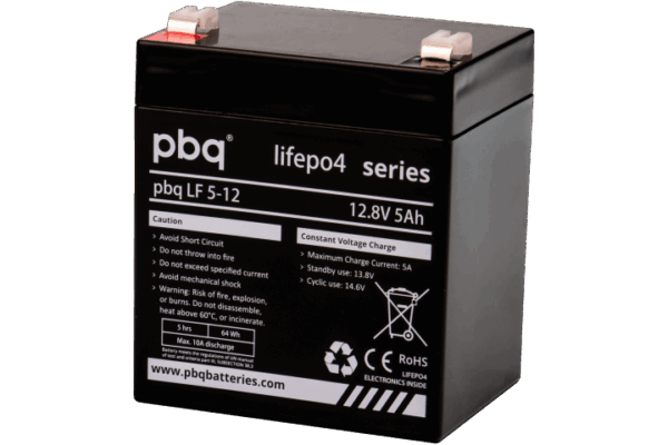 PBQ LiFePo4 accu PBQ LF5-12