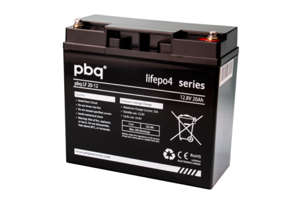 PBQ LF20-12 LiFePo4 20Ah 12V batterij