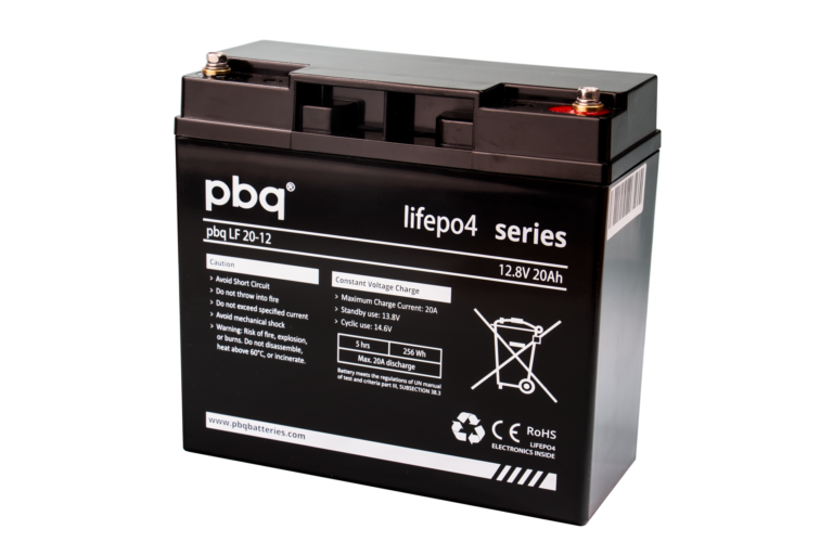 PBQ LF20-12 LiFePo4 20Ah 12V batterij