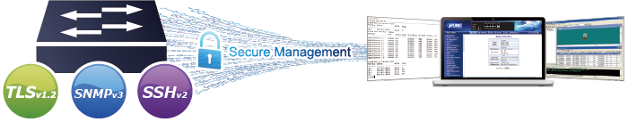 Planet GS-6311-48T6X Enterprise Layer 3 switch - secure management