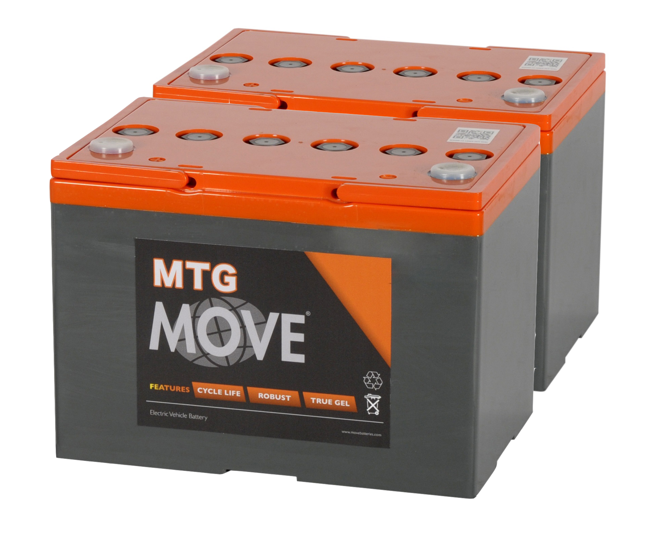 Scootmobiel GEL accu set MTG60-12 twee stuks